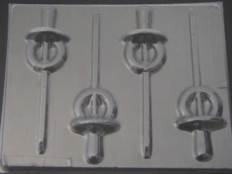 4040 Pacifier Baby Chocolate or Hard Candy Lollipop Mold